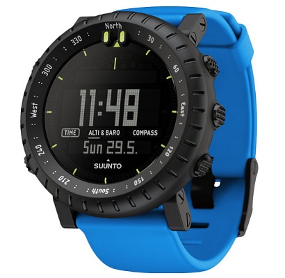 Zegarki sportowe - na zdjęciu model Suunto Core Blue Crush SS021373000 z wysokościomierzem.